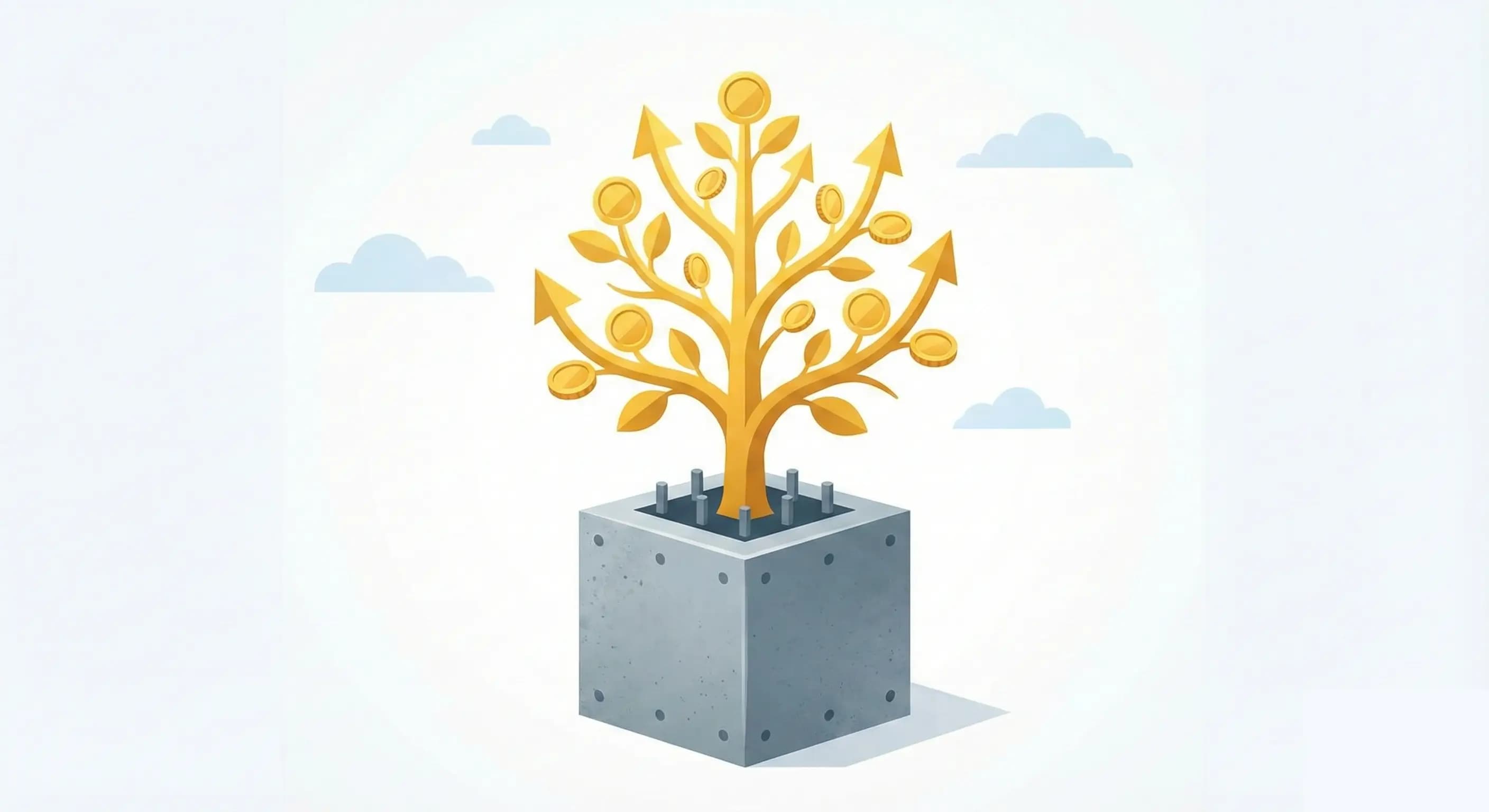 Ilustrasi asas kewangan yang kukuh